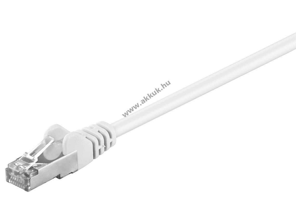 Goobay CAT-5e F/UTP patchkábel 25m fehér (CCA)
