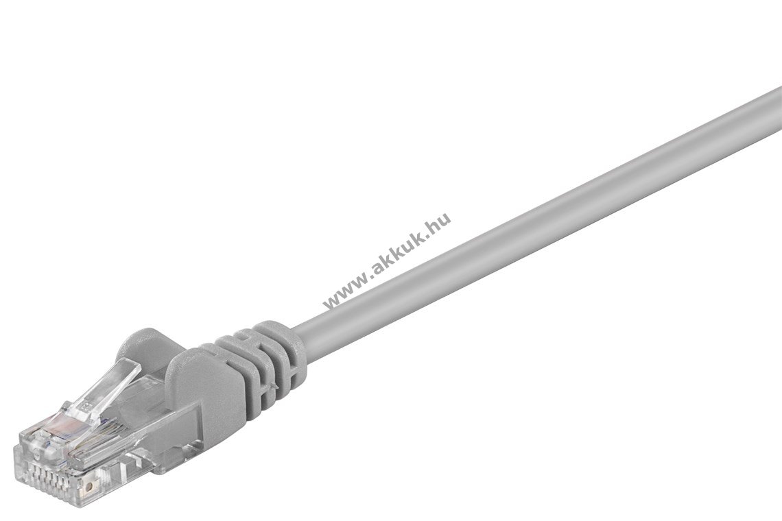 Goobay CAT5e U/UTP patchkábel 25m szürke CCA
