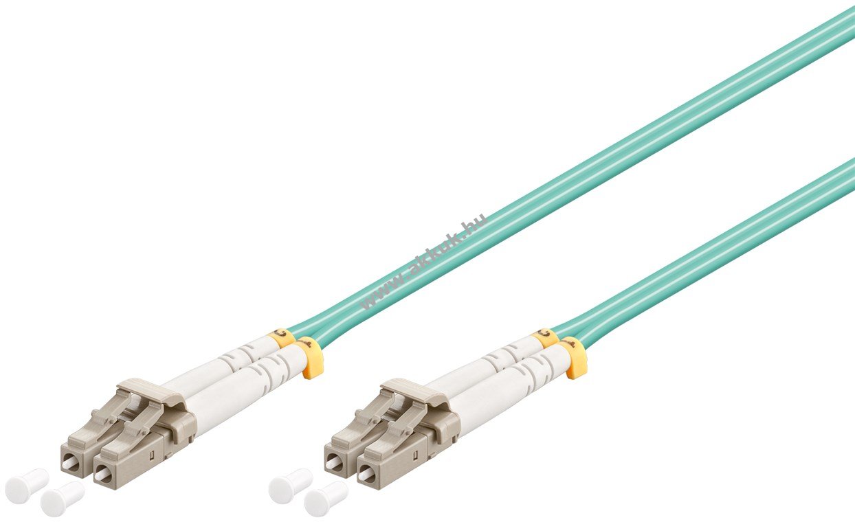 Goobay LWL multimode OM3 LC-UPC - LC-UPC 20m duplex halogénmentes köpeny (LSZH)