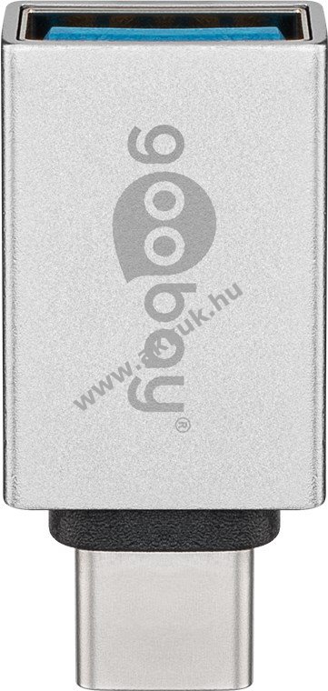 Goobay USB-C-USB-A OTG adapter ezüst 15W 3A 5Gbit/s USB 3.0