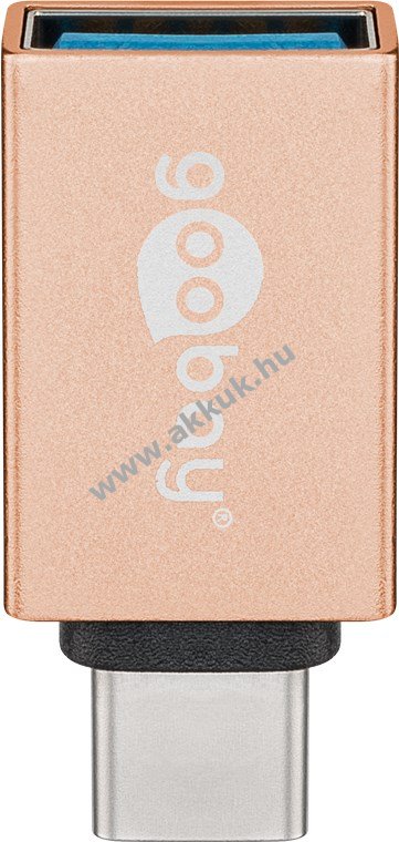 Goobay USB-C USB-A adapter OTG 15W 3A 5Gbit/s USB3.0 arany