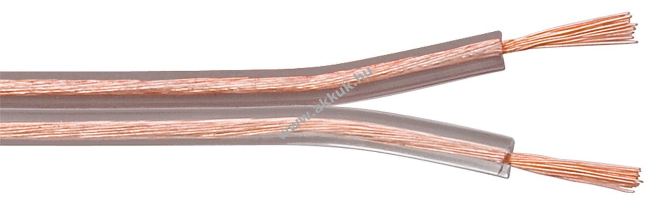 Goobay hangszórókábel 25m tekercs 2x1,5mm2 CCA átlátszó