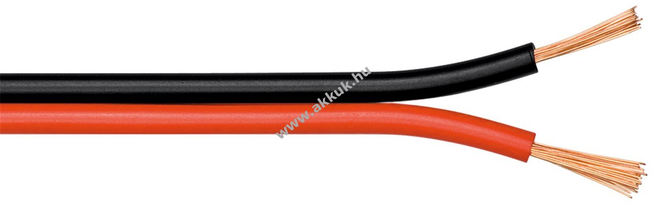 Goobay hangszóró kábel piros-fekete 25m tekercs 2x0,75mm2 CCA
