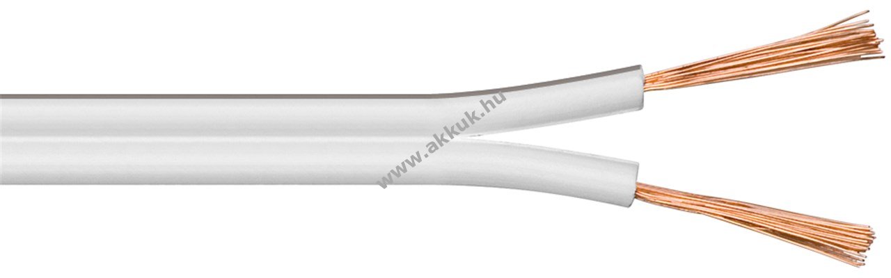 Goobay hangszóró kábel fehér 25m tekercs 2x1,5mm2 CCA