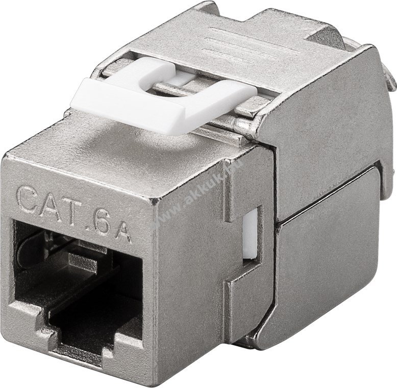 Goobay Keystone RJ45 CAT6A STP 16,3mm széles krokodil típus vágókapoccsal LSA szerszámmentes