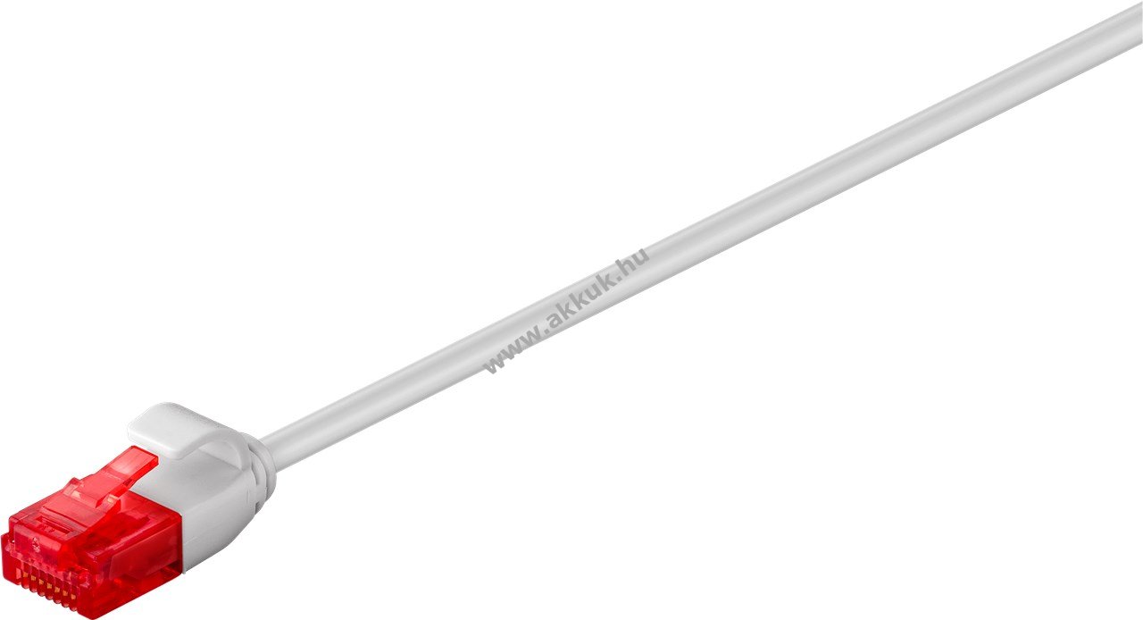 Goobay CAT6 Slim patchkábel U/UTP szürke Cu 0,5m