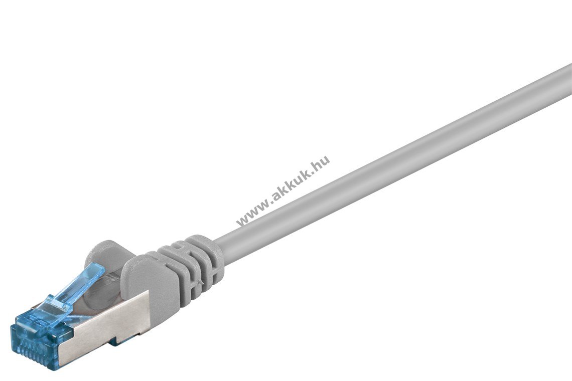 Goobay CAT6A S/FTP (PiMF) patchkábel 30m szürke CU LSZH RJ45