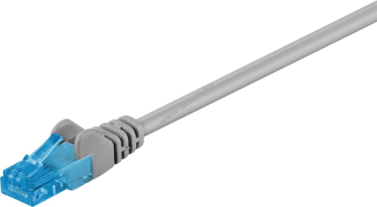 Goobay CAT6A U/UTP patchkábel 50m szürke CU LSZH 10Gbit/s