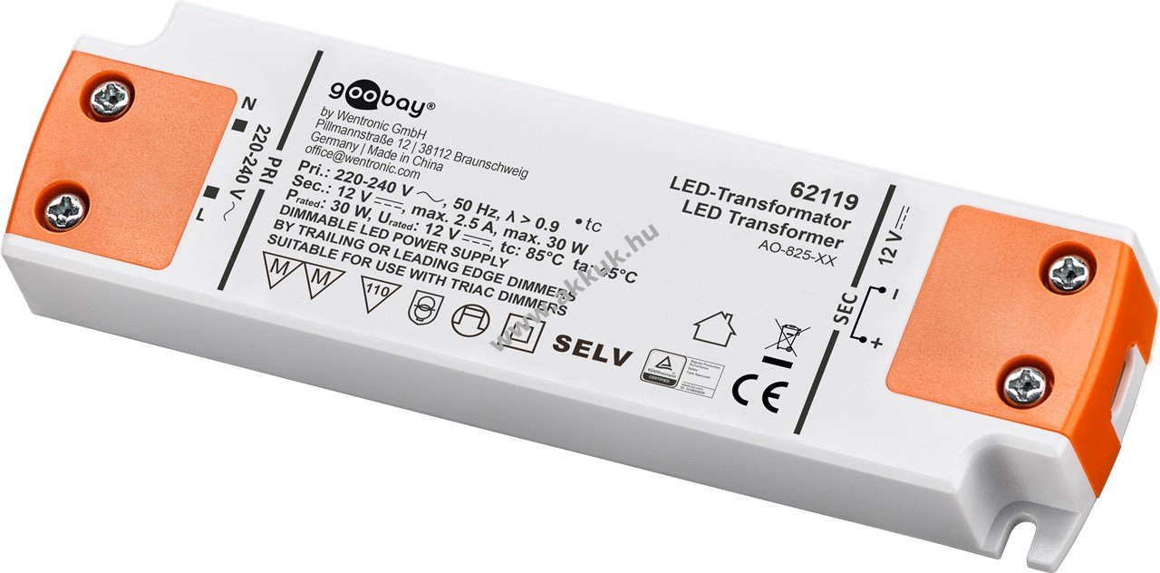 Goobay LED trafó 12V 30W dimmelhető