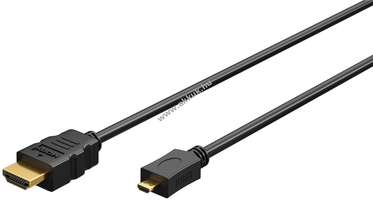 Goobay High-Speed HDMI kábel Micro-HDMI 4K@60Hz 1m