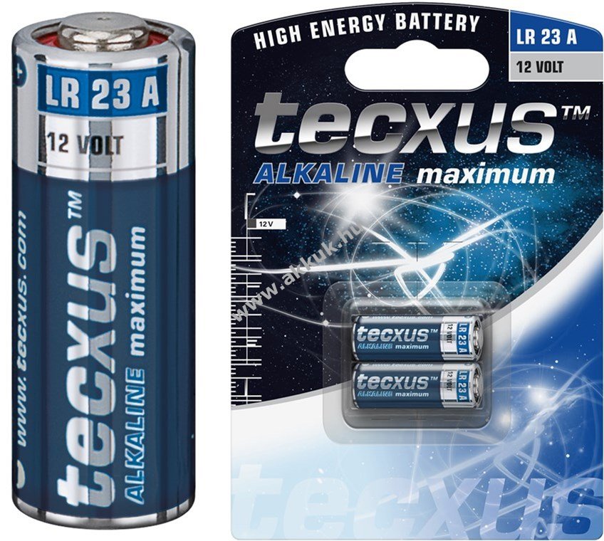 Tecxus Alkaline maximum LR23 elem 12V 2db/csomag alkáli-mangán