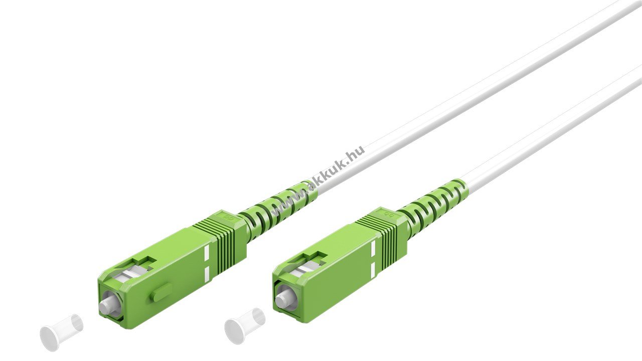 Goobay FTTH üvegszál patchkábel Singlemode OS2 Simplex 25m SC-APC 8° > SC-APC 8° LSZH