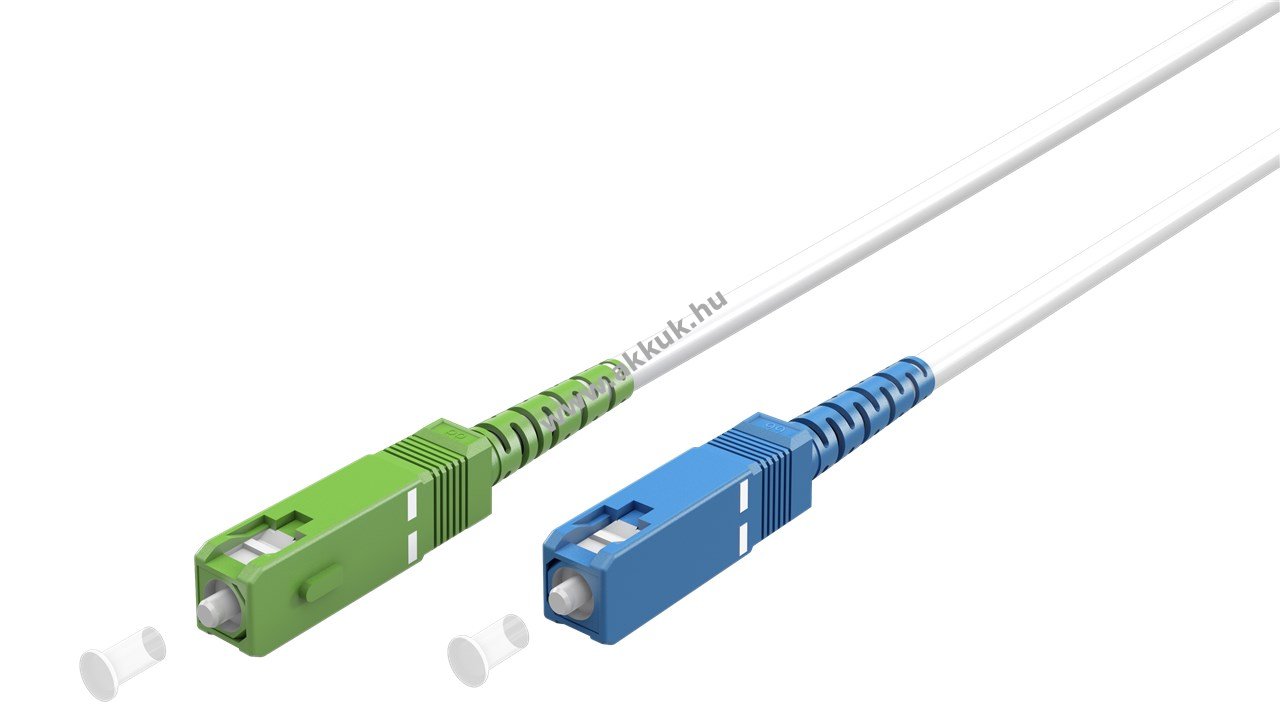 Goobay optikai patchkábel SC-APC (8°) > SC-UPC 0,5m Singlemode OS2 Simplex LSZH