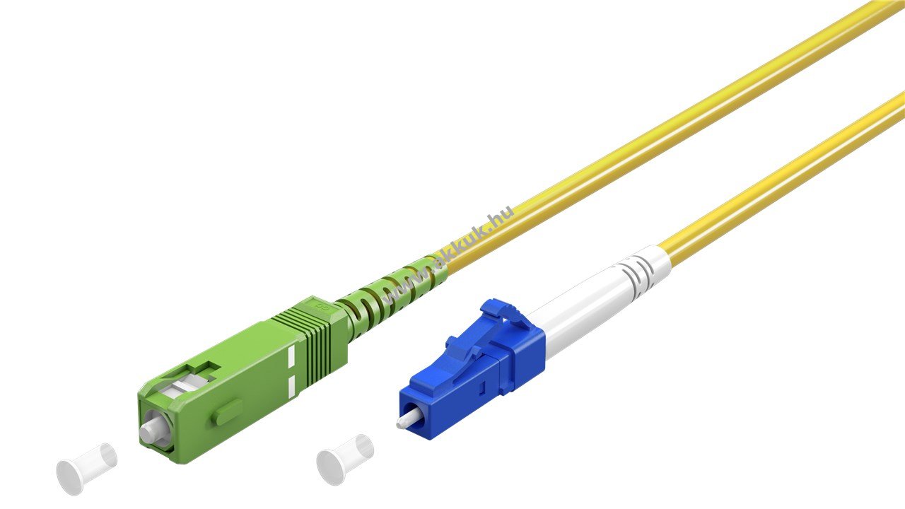 Goobay optikai patchkábel Singlemode OS2 0,5m SC-APC(8°) > LC-UPC Simplex LSZH