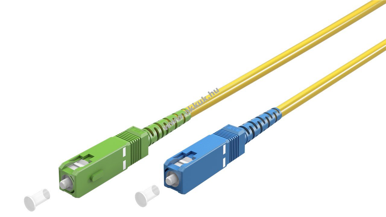 Goobay FTTH Singlemode OS2 SC-APC > SC-UPC Simplex 30m sárga LSZH patch kábel