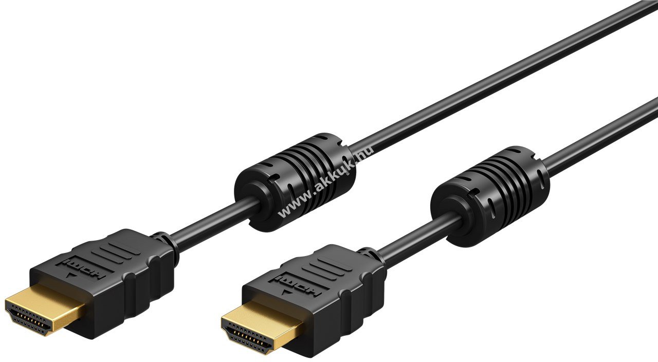 Goobay Standard High-Speed HDMI kábel Ethernet 4K/60Hz 1m ferritmaggal