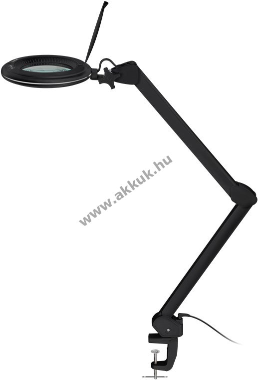 Goobay LED csíptetős nagyítólámpa 10W 800lm 127mm üveglencse 1,75x 3Diop fekete