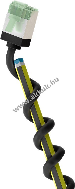 Goobay CAT8.1 U/FTP ultravékony patchkábel 0,5m AWG32 LSZH fekete extrarövid RJ45