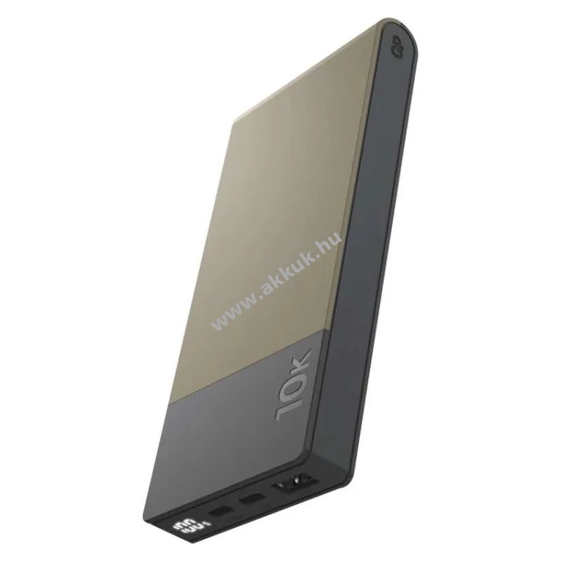 GP Powerbank külső akku M2+ Széria, 10000mAh, 22.5 W, PD, bézs