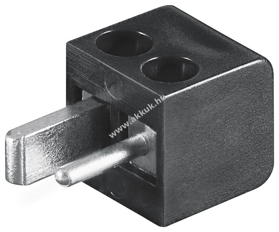 Goobay mini hangszóró csatlakozó csavaros csatlakozással 2,5mm 90° fekete