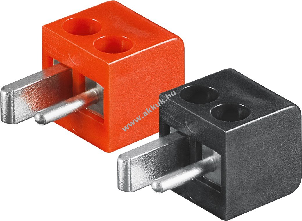 Goobay mini hangszórócsatlakozó csavarkapcsos 90° 2,5mm 2db/csomag