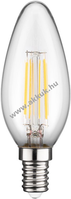 Goobay filament LED gyertya 4W E14 melegfehér nem dimmelhető