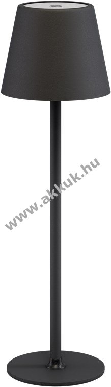 Goobay vezeték nélküli LED asztali lámpa M 37cm fekete érintés 170lm 3000K dimmelhető