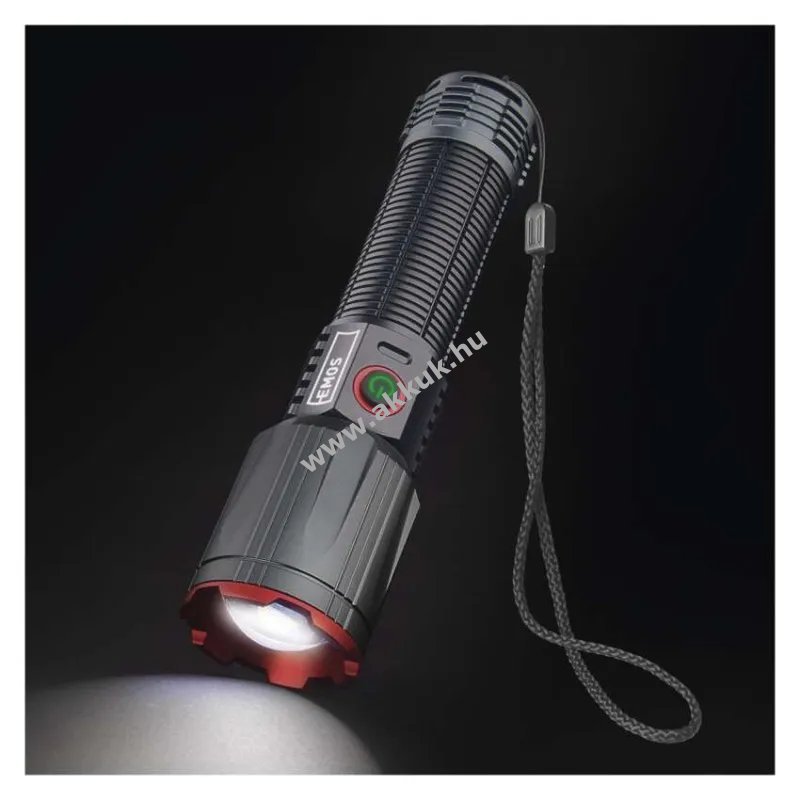 EMOS LED tölthető fém zseblámpa 3000 lm, 5000 mAh