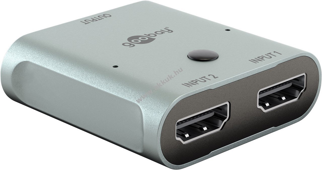 Goobay HDMI váltó 2x1 8K@60Hz USB-C táplálás