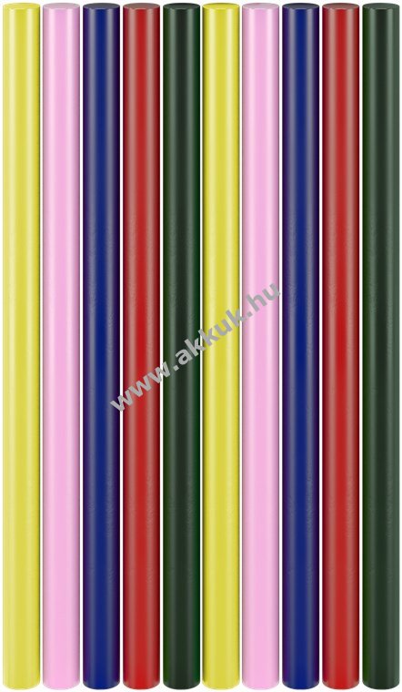 Goobay Tools forró ragasztó rúd 11mm x 200mm 5 szín 10db/csomag