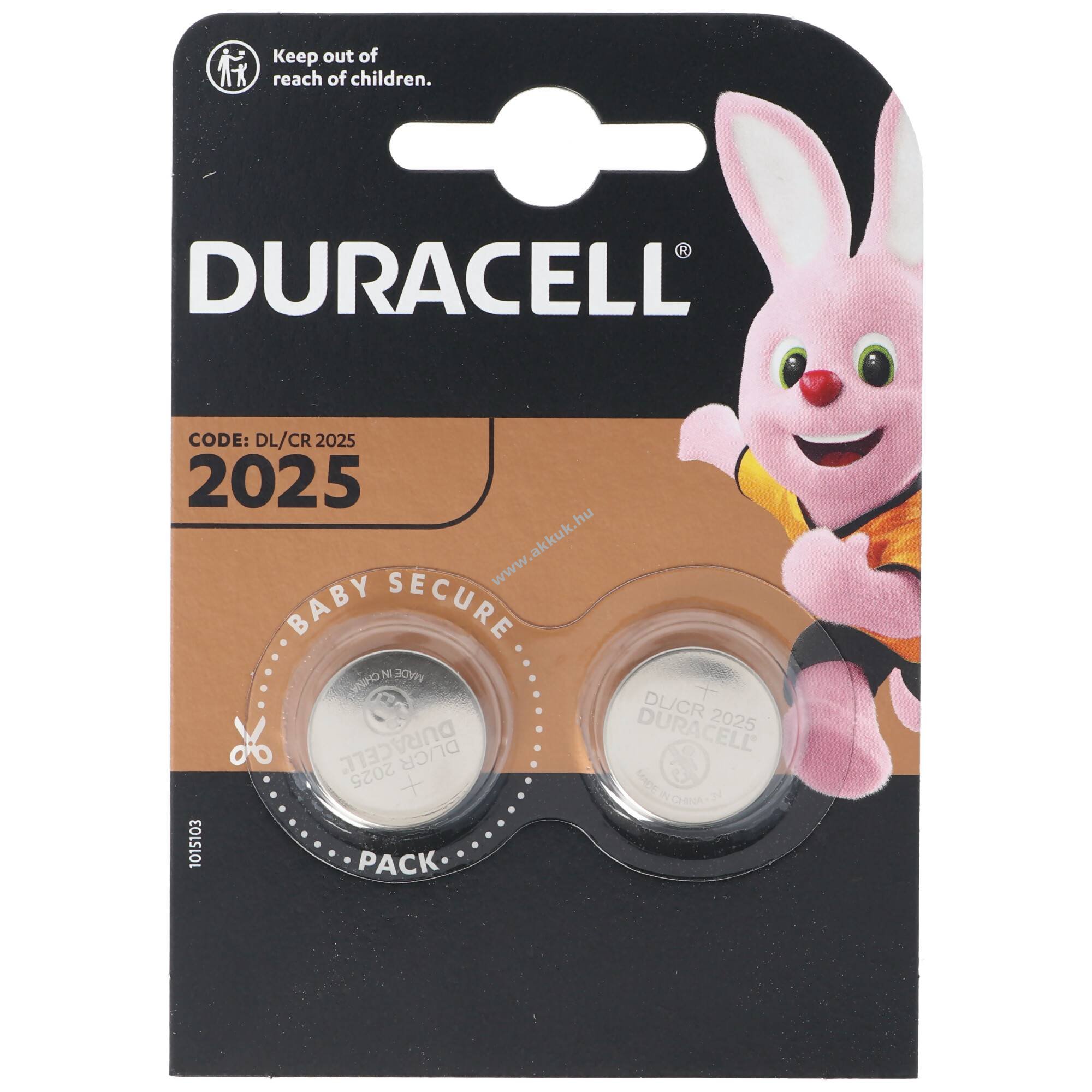 Duracell DL2025 CR2025 3V 2db/csomag lítium elem