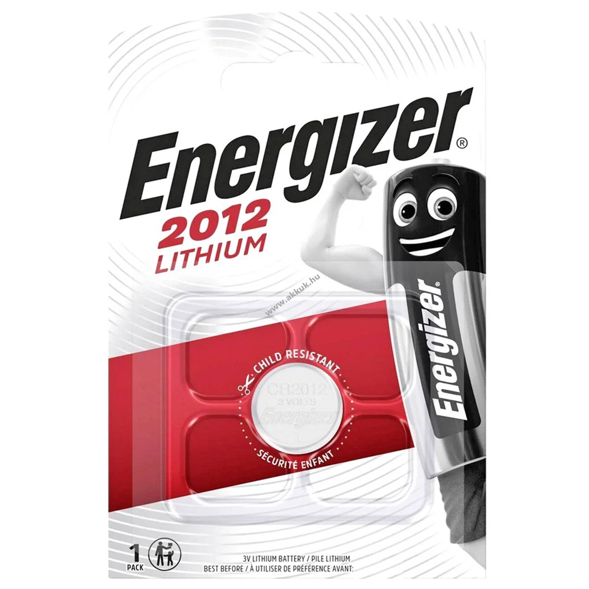 Energizer CR2012 3V 58mAh gomb gombelem lítium elem