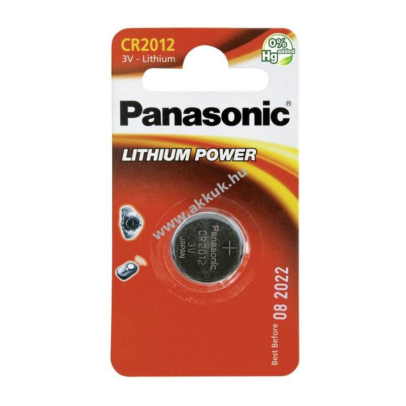 Panasonic CR2012 CR-2012EL/1B IEC elem lítium