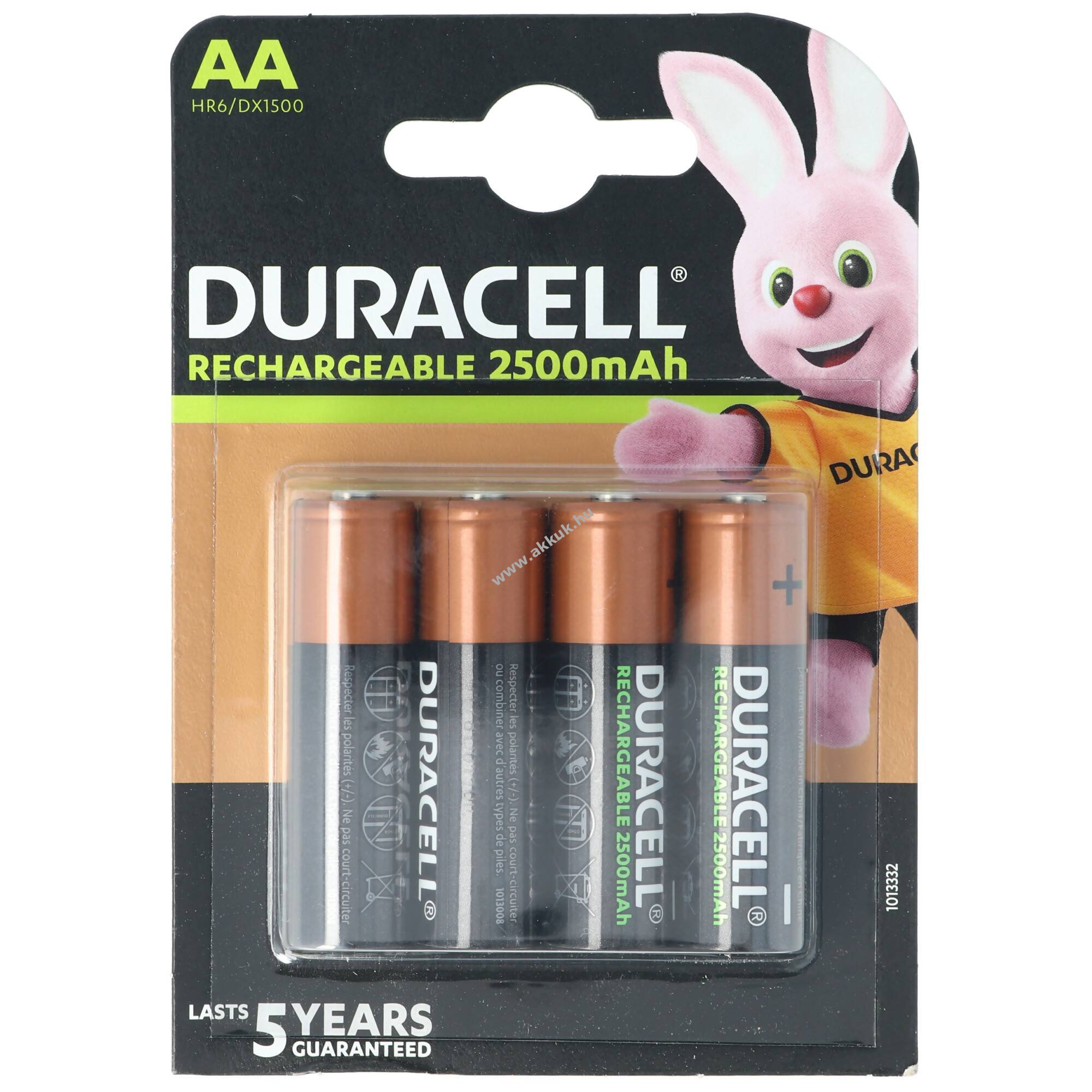 Duracell PreCharged AA Mignon ceruza akku 1,2V 2500mAh 4db/csomag NiMH