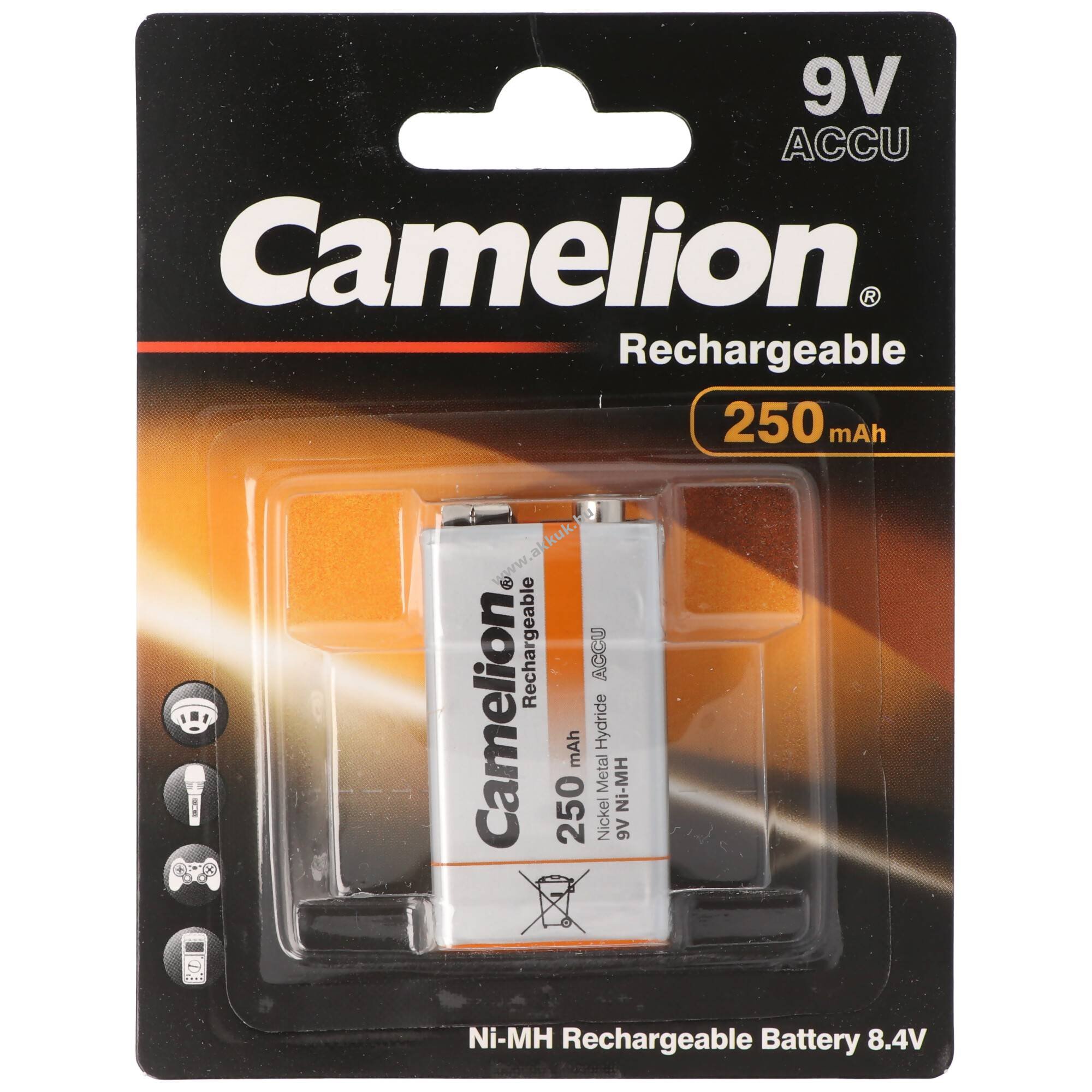 Helyettesítő akku Varel Tecno HSXL Type 10F 3700724 távvezérlő 9V 8,4V 250mAh NiMH