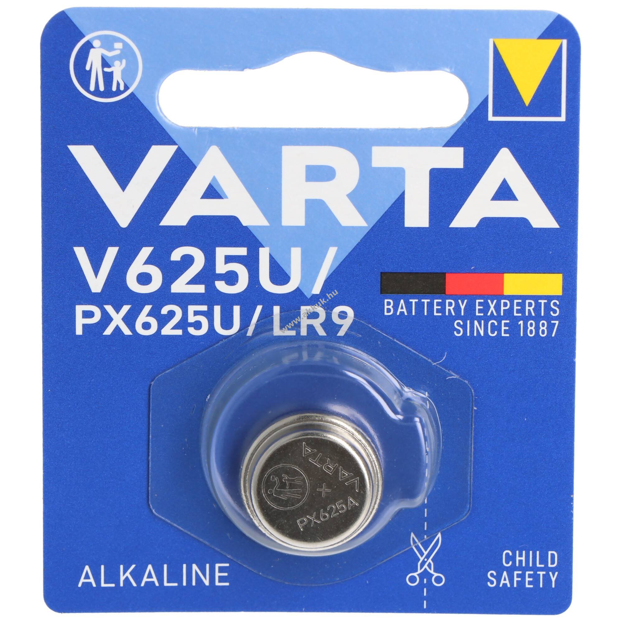 Varta V625U (PX625/EPX625/RM625) gombelem gomb fényképezőgép elem alkáli