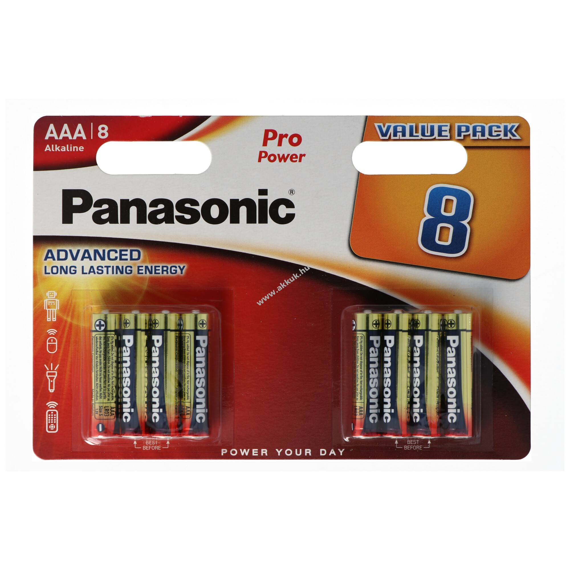 Panasonic Pro Power LR03PPG AAA (mikro) 8db/csomag elem