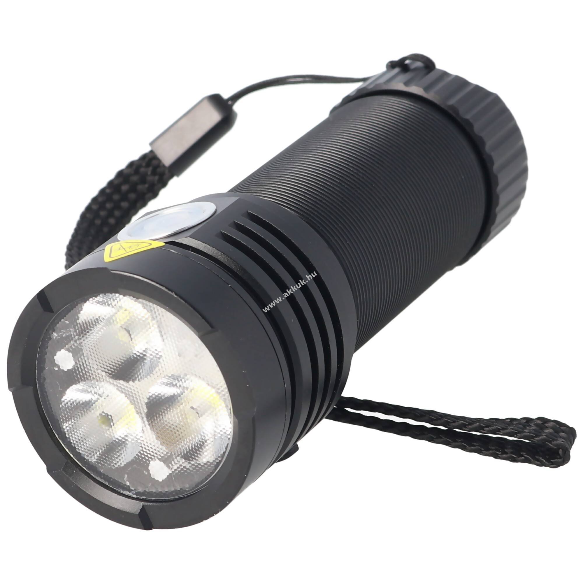 XCell Bullworker L3300 LED zseblámpa 1x18650 akku USB töltés 3300lm IPX4 Li-Ion