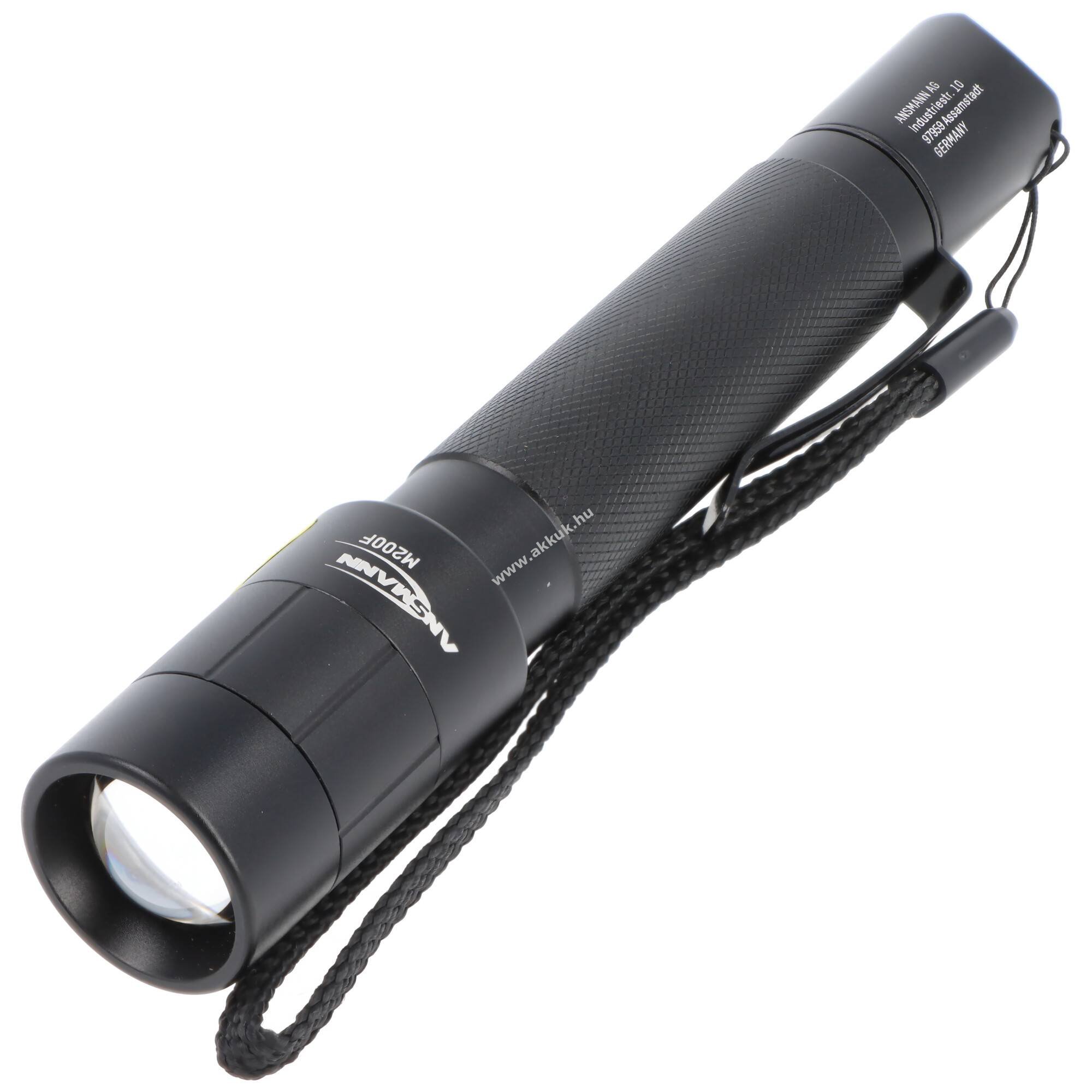 Ansmann M200F zseblámpa 5W LED 240lm 120m 2x AA Mignon ceruza elemmel fekete