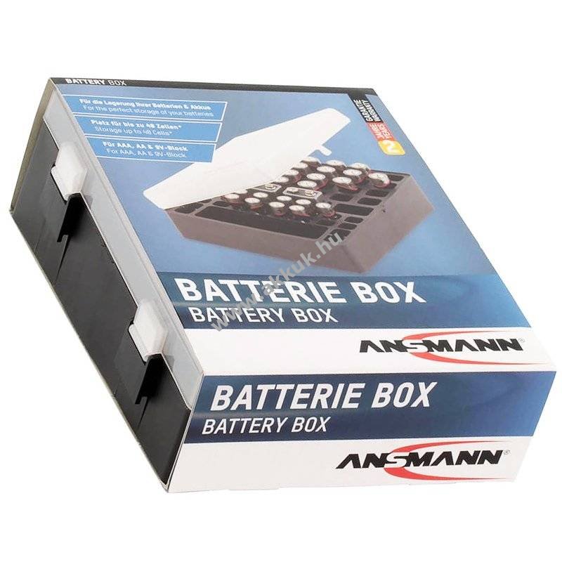 Ansmann elemtároló doboz 24x AA 16x AAA 4x 9V