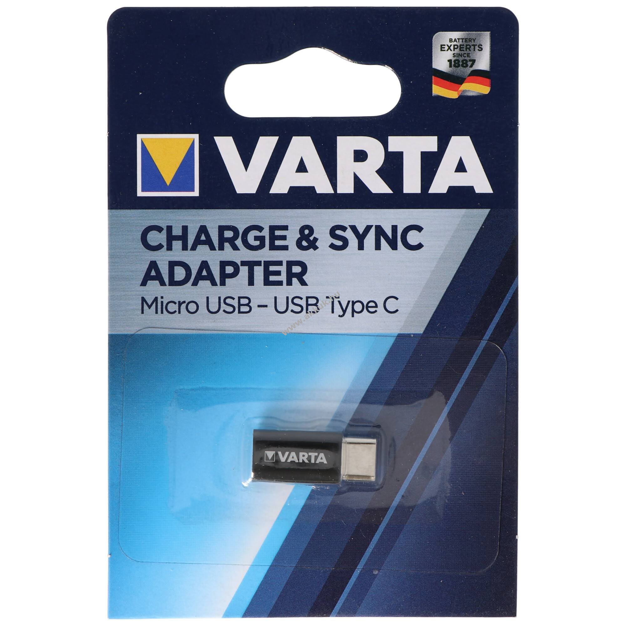 Varta Micro-USB - USB Type-C töltés és szinkronizálás adapter 57945101401
