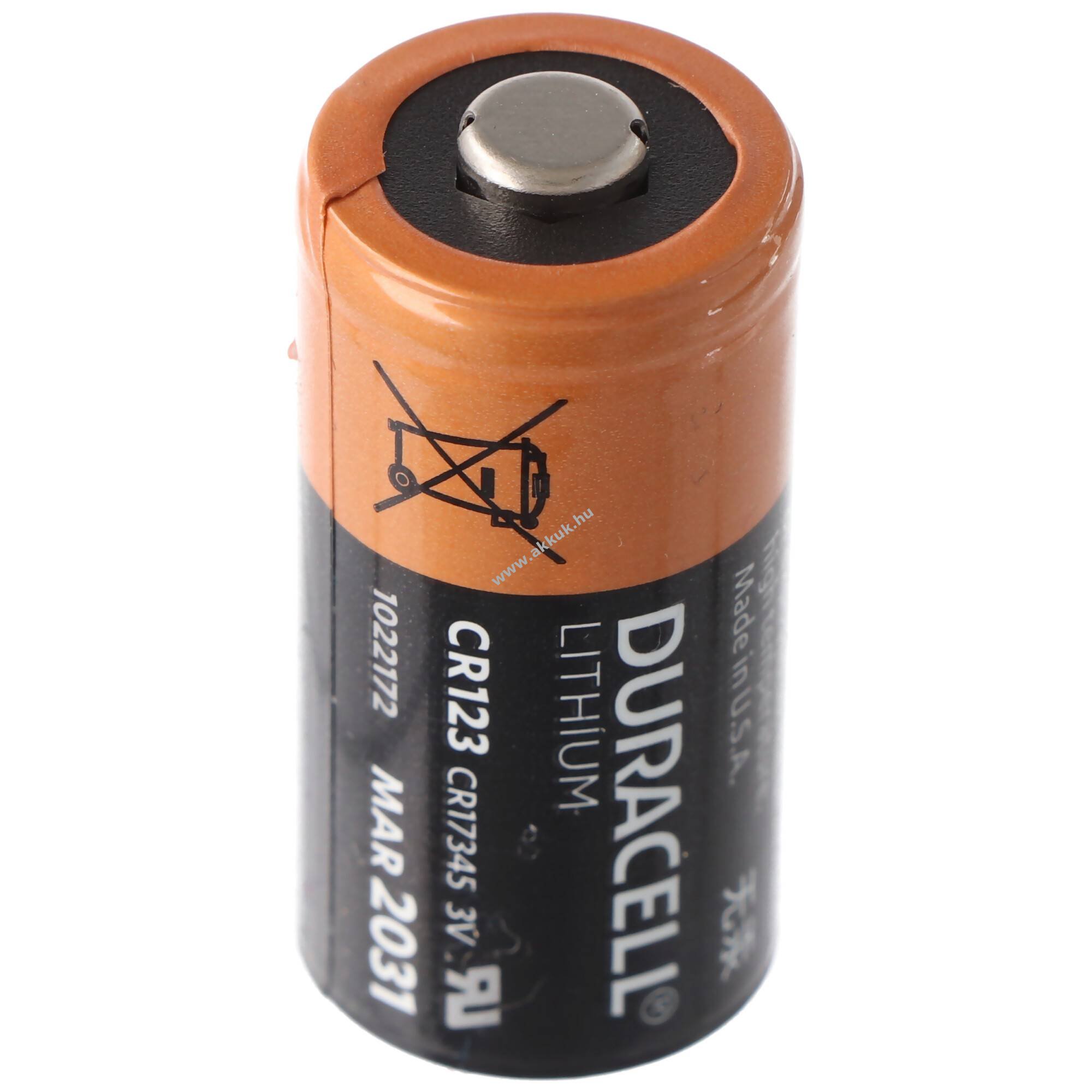 Duracell Ultra CR123A 3V fényképezőgép elem 1db/csomag Lithium