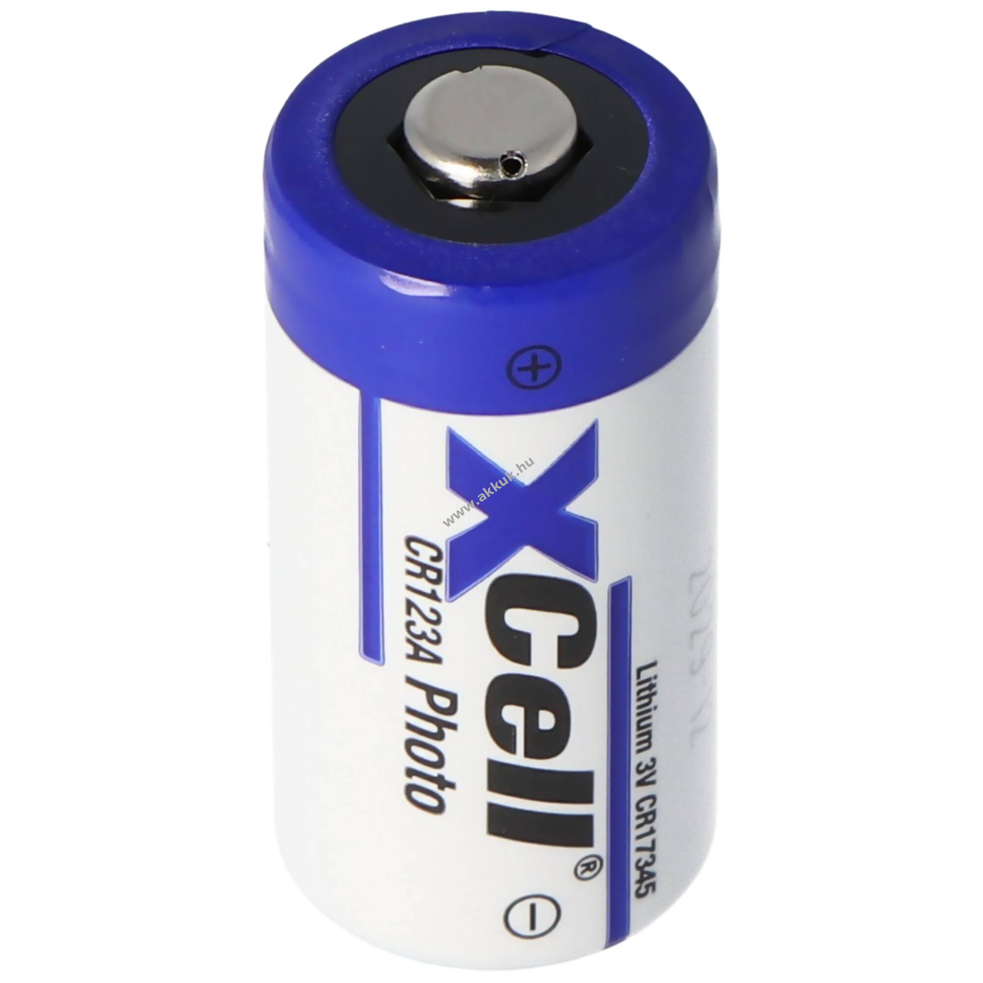 XCell CR123A 3V 1550mAh fényképezőgép elem lítium