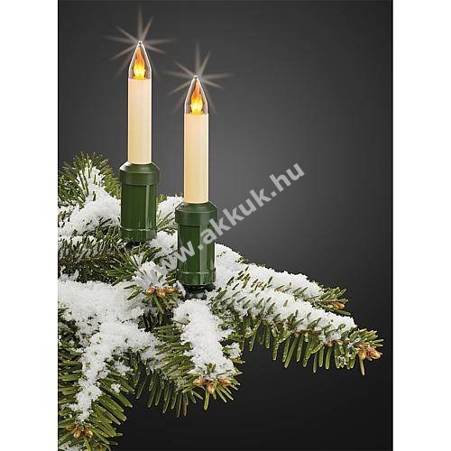 Hellum LED filament szárgyartyafüzér 20db kültéri 230V elefántcsont E10 845594