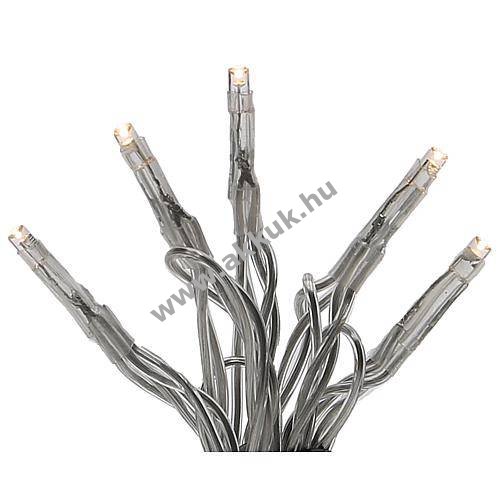 Konstsmide Micro LED fényfüzér 24V 200LED melegfehér átlátszó kábel 13,93m 6355-123