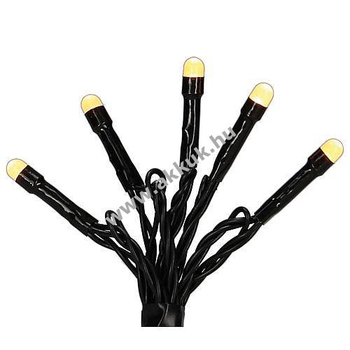 Konstsmide Micro LED fényfüzér 40LED matt borostyán 6,24m megvilágított 16,24m 30V tápegység