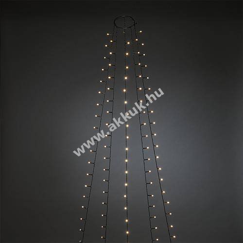Konstsmide LED karácsonyfa köpeny matt 150 LED melegfehér 14V 1,8m timer 6480-120