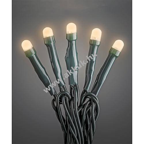 Konstsmide Micro LED beltéri fényfüzér frostolt 10 borostyán színű LED 6340-820