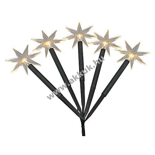 Konstsmide LED csillag pálca 5x melegfehér 3V IP44 4468-100