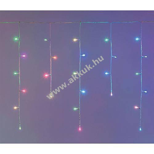 Lotti RGB jégcsap fényfüzér 180 LED 6m világító hossz 10m 48126